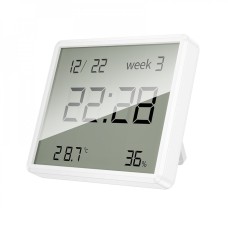 Цифровий термометр гігрометр Veron WX42 Indoor electronic clock with hygrothermometer White